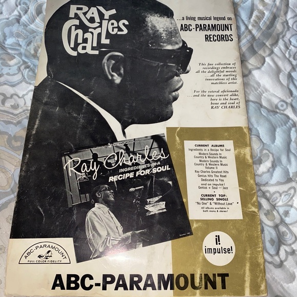 1960's Ray Charles concert program - Picture 2 of 6
